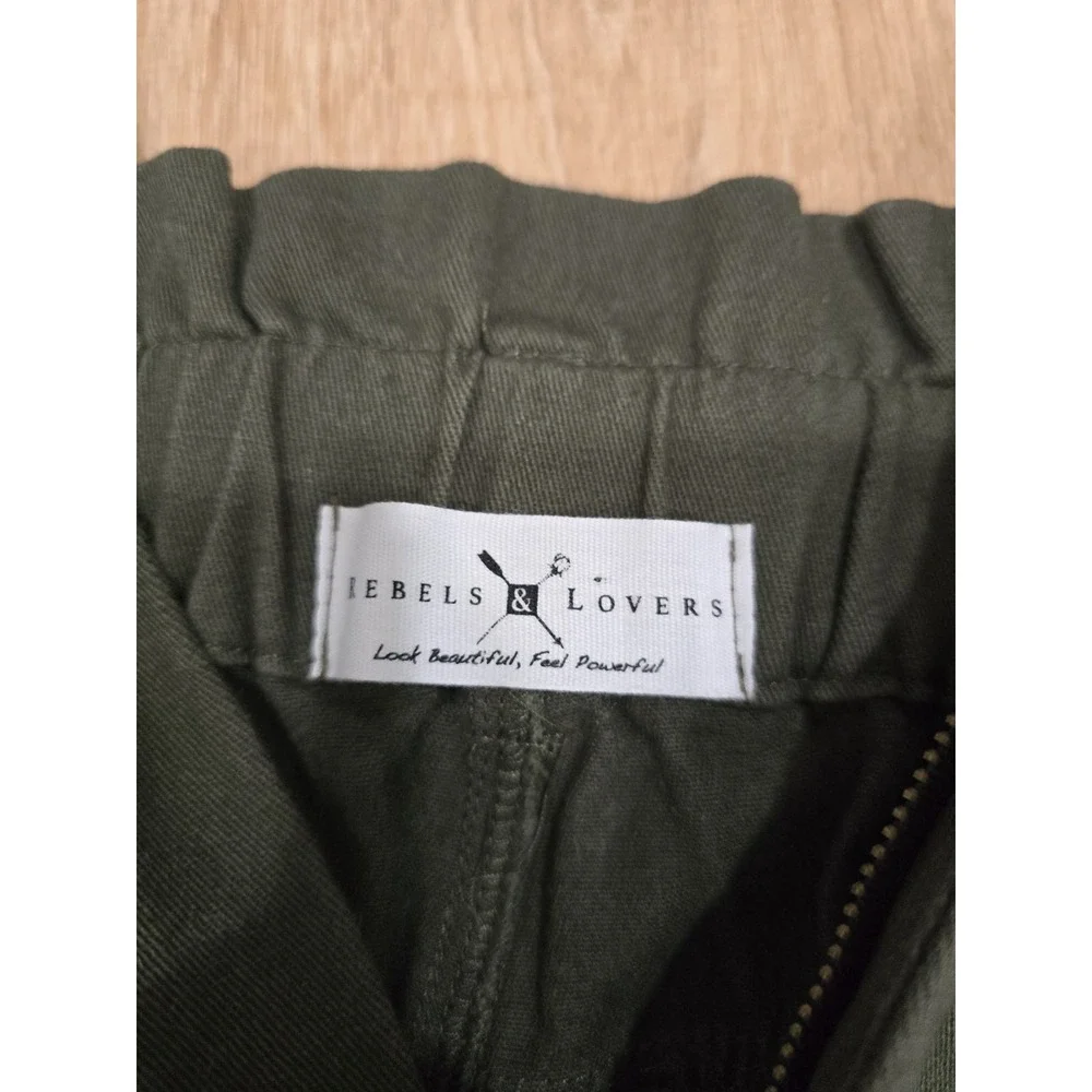 Rebels & Lovers casual pants featuring a flattering paperbag high-rise waist....